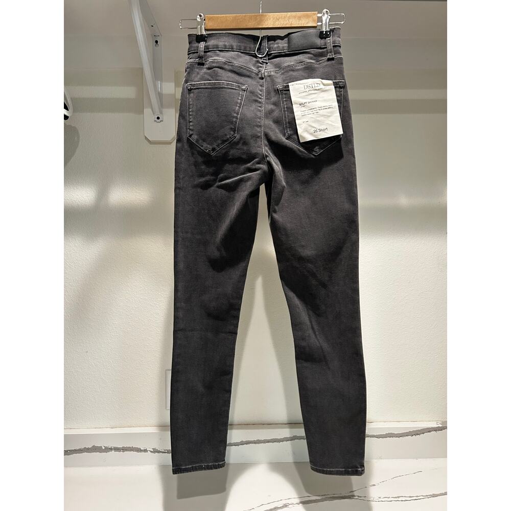 NWT DSTLD Sculpt Skinny Jeans Charcoal Gray Size 26 Short Ankle